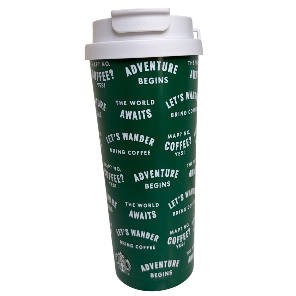 Starbucks ROAD TRIP 2026 Dual Lid Sip Straw Stainless Tumbler 20oz Adventure